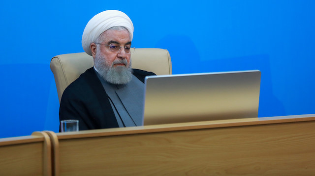 Iranian President Hassan Rouhani is seen during meeting with health ministry top officials in Tehran, Iran, June 25, 2019. Official President website/