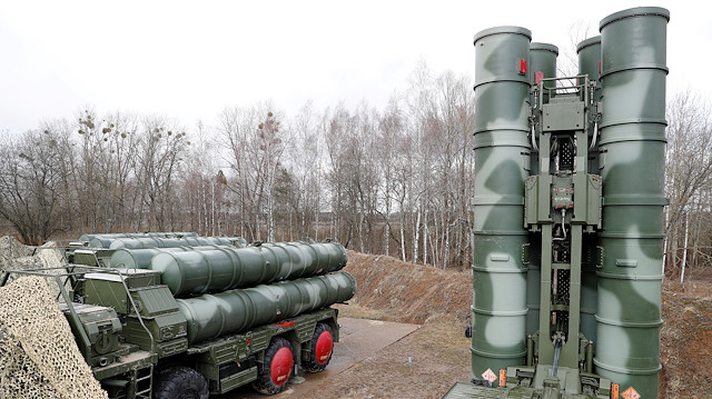 A view shows a new S-400 "Triumph" surface-to-air missile system 