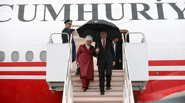 الرئيس أردوغان يصل اليابان لحضور قمة العشرين