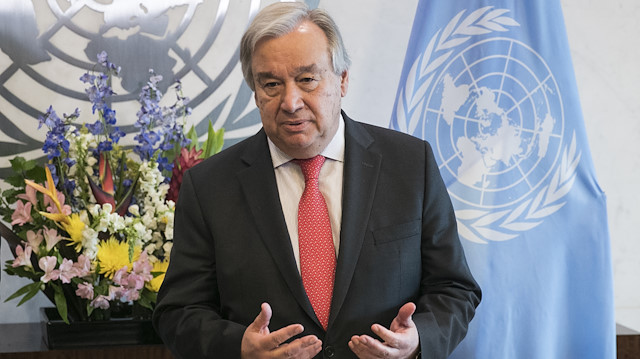 Birleşmiş Milletler Antonio Guterres.