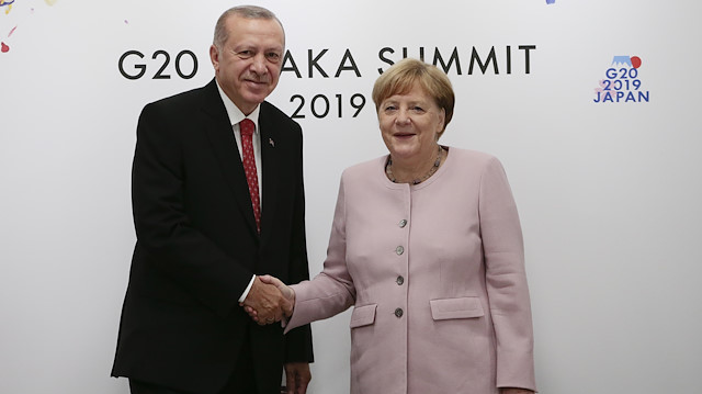 Recep Tayyip Erdoğan ve Angela Merkel