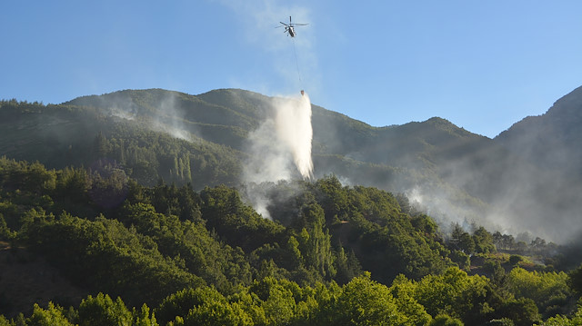 Yangında 4 hektar alan zarar gördü.​