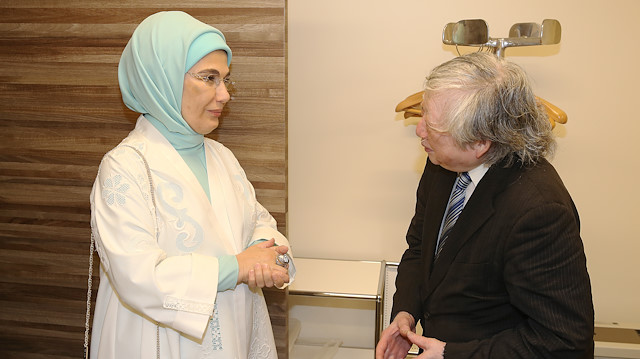أمينة أردوغان تزور معهد يونس امره الثقافي في طوكيو