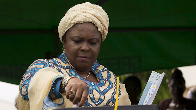 Patience Jonathan, wife of Nigeria's president Goodluck Jonathan