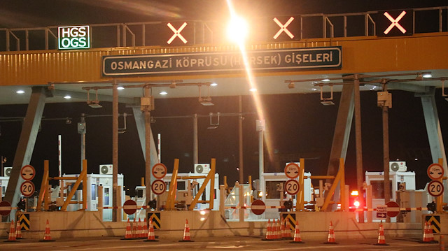Osmangazi Köprüsü'nde 42 düzensiz göçmen yakalandı
