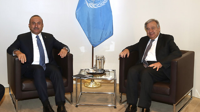 Dışişleri Bakanı Mevlüt Çavuşoğlu, BM Genel Sekreteri Antonio Guterres