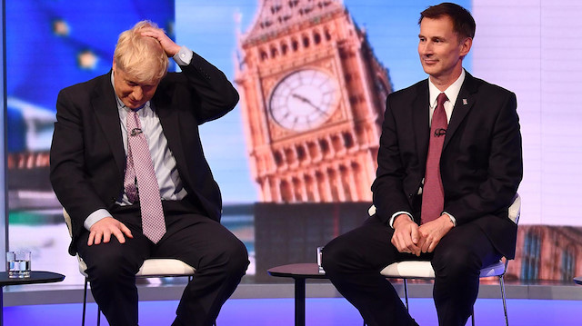  Dışişleri Bakanı Jeremy Hunt ve Dışişleri eski Bakanı Boris Johnson