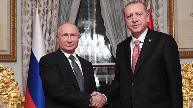 Rusya Lideri Putin ve Cumhurbaşkanı Erdoğan. Fotoğraf: Arşiv.
