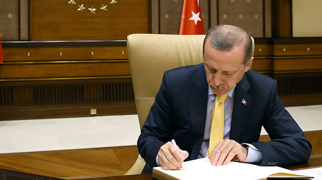 (ARŞİV) Cumhurbaşkanı Erdoğan atama kararlarını imzaladı.