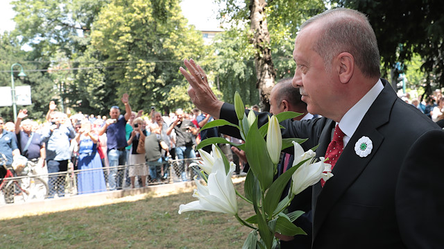 Cumhurbaşkanı Erdoğan Srebrenitsa Soykırımı geçit törenine katıldı