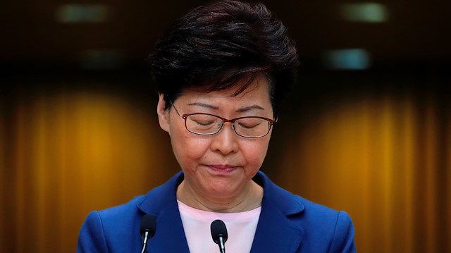 Çin'in Hong Kong Özel İdari Bölgesi Baş Yöneticisi Carrie Lam.