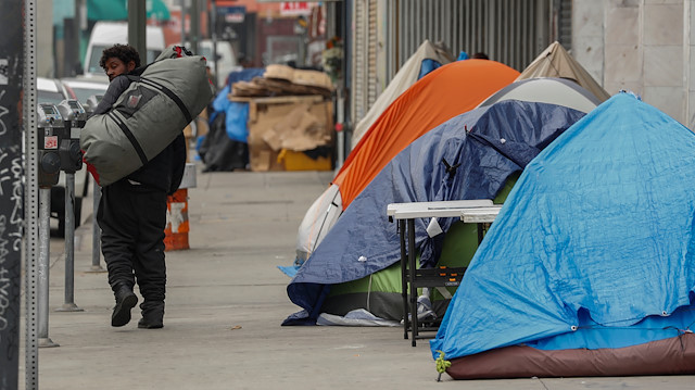 ABD'de bireylerin evsiz kalmasının temel nedenlerinin başında işsizlik ve yoksulluk geliyor.