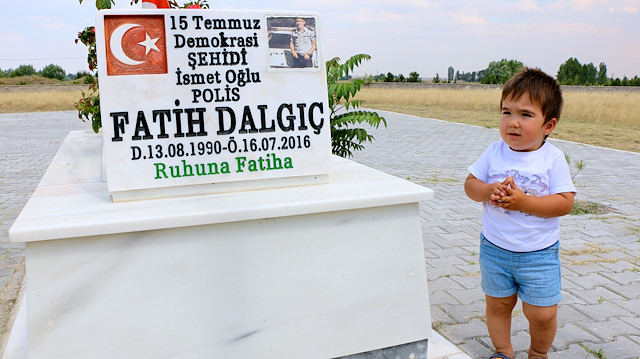 15 Temmuz Şehidi Fatih Dalgıç'ın adını taşıyan minik Fatih.