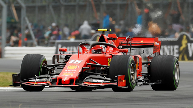 File photo: Ferrari's Charles Leclerc during practice 