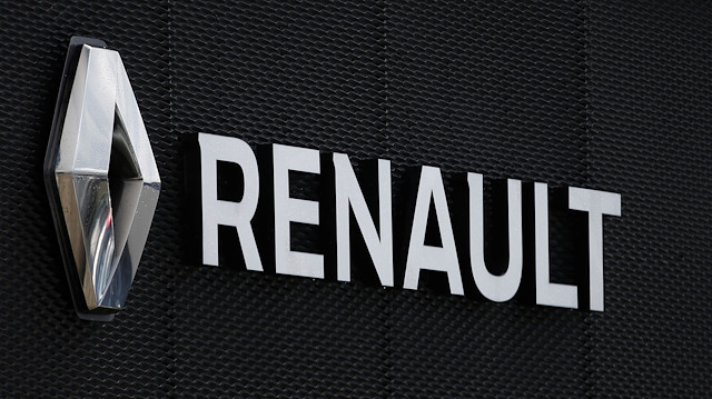 The logo of French car manufacturer Renault