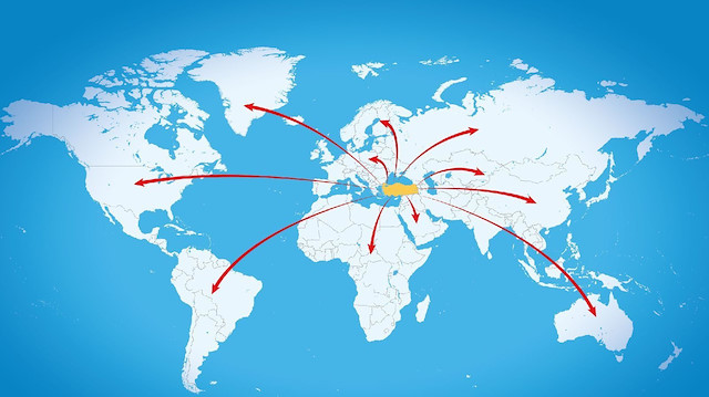 Türkiye 223 farklı ülkeye ihracat yapıyor.