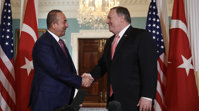 Turkish FM Çavuşoğlu meets U.S. Secretary of State Pompeo  