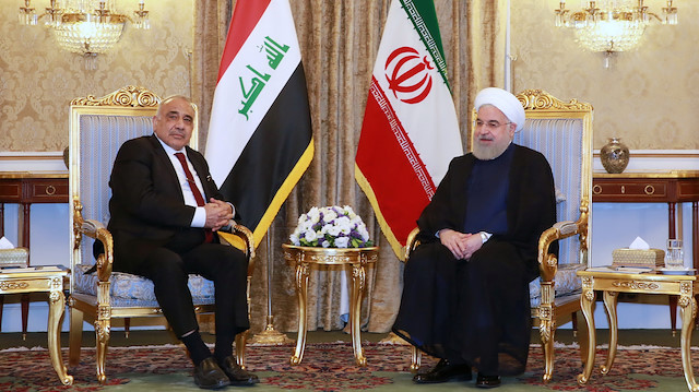 Irak Başbakanı Adil Abdulmehdi, İran Cumhurbaşkanı Hasan Ruhani 