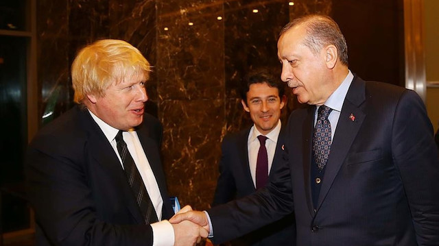 Boris Johnson - Cumhurbaşkanı Erdoğan