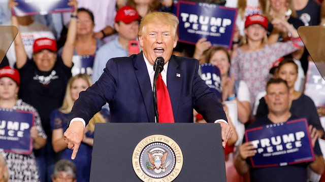 File photo: U.S. President Donald Trump speaks at a "Keep America Great" campaign rally 
