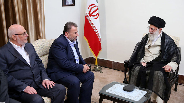 Hamas Siyasi Büro Başkan Yardımcısı Salih el-Aruri başkanlığındaki Hamas heyet,  İran lideri Ali Hamaney'i ziyaret etmişti. 