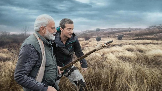 Indian Prime Minister Narendra Modi is teaming up with British TV adventurer Bear Grylls to venture into India's wilderness to raise awareness about protecting nature.