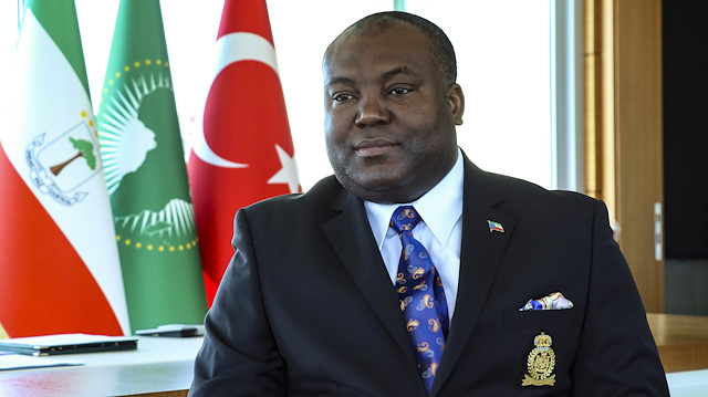 Ekvator Ginesi'nin Ankara Büyükelçisi Moises Mba Nchama.