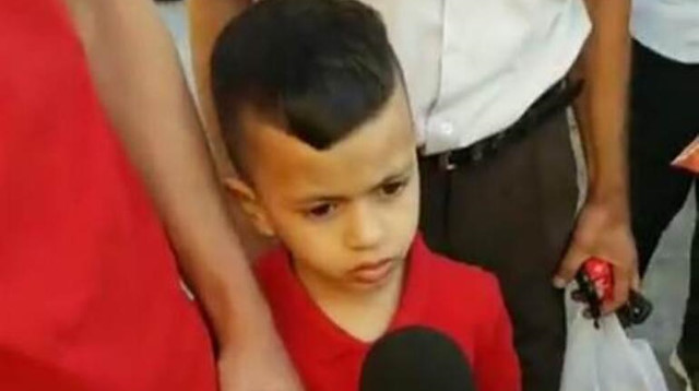 İfadeye çağrılan 4 yaşındaki Muhammed İleyyan. 