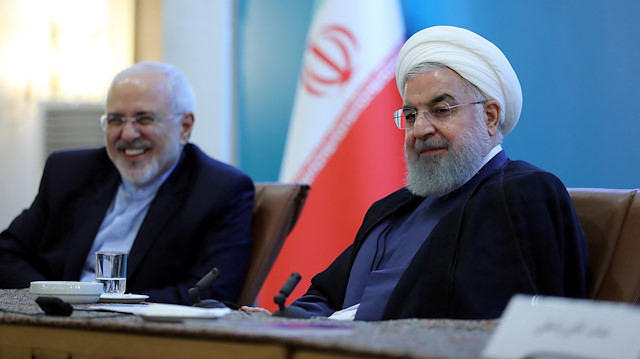 İran Cumhurbaşkanı Hasan Ruhani ve Dışişleri Bakanı Cevad Zarif.