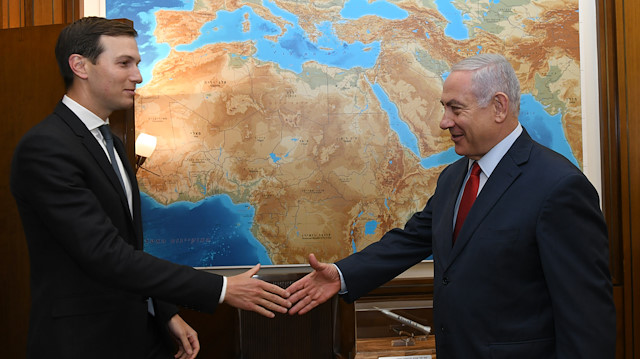 ABD Başkanı Trump'ın damadı Kushner ile İsrail Başbakanı Netanyahu