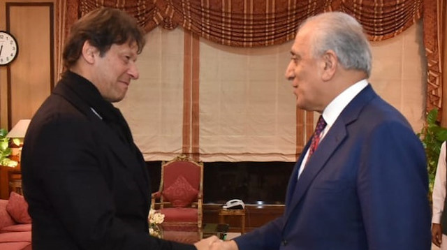 Prime Minister of Pakistan Imran Khan & US Special Representatives for Afghanistan Zalmay Khalilzad 