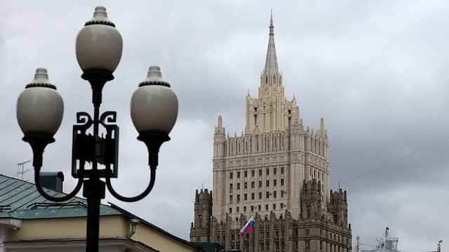 A general view of the Russian Foreign Ministry