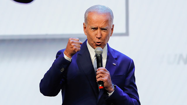 REFILE - QUALITY REPEAT Democratic 2020 presidential candidate and former U.S Vice President Joe Biden speaks at the UnidosUS Annual Conference, in San Diego, California, U.S., August 5, 2019. REUTERS/Mike Blake

