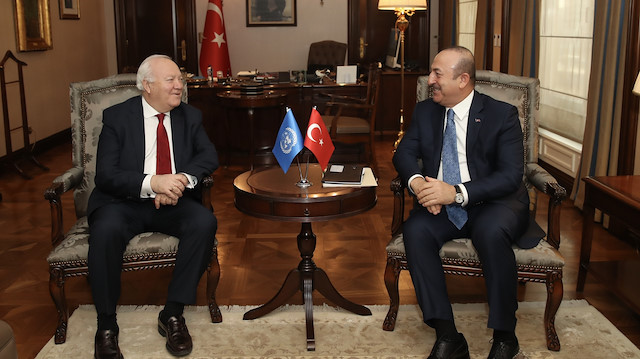 Miguel Angel Moratinos (L) - Mevlüt Çavuşoğlu meeting