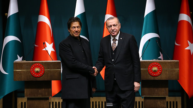 File photo: Recep Tayyip Erdoğan - Imran Khan joint press conference in Ankara  