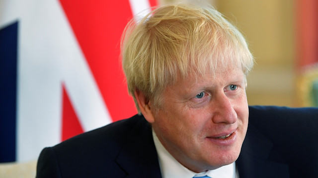 Britain's Prime Minister Boris Johnson attends a meeting with King Abdullah II of Jordan (not pictured) at 10 Downing Street in London, Britain August 7, 2019. REUTERS/Toby Melville/Pool

