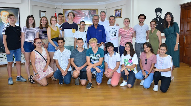 Alman gençler İzmir’in Torbalı ilçesini ziyaret etti.