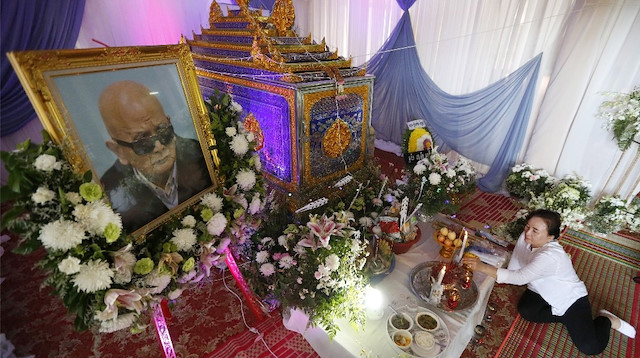 Kızıl Khmer lideri Nuon Chea’nın cenaze töreni .