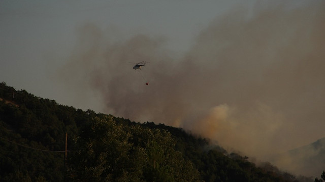 Eskişehir’deki orman yangınını söndürme çalışmaları sürüyor.