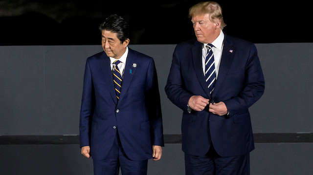 Japan's Prime Minister Shinzo Abe and U.S. President Donald Trump
