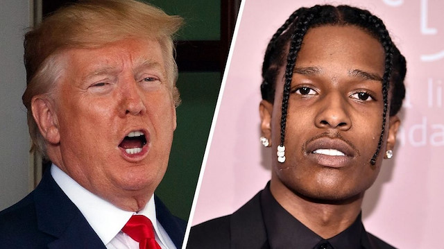 ABD Başkanı Donald Trump ve ABD’li rapçi ASAP Rocky