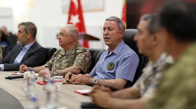 Milli Savunma Bakanı Akar ve komutanlar Şanlıurfa'da
