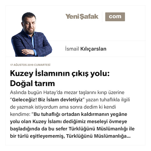 Kuzey İslamının çıkış yolu: Doğal tarım