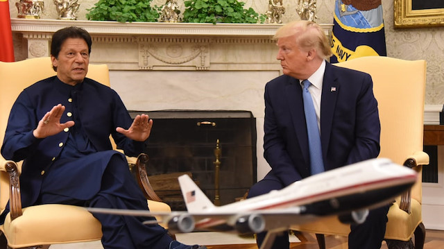 Pakistan Başbakan İmran Han ve ABD Başkanı Donald Trump.