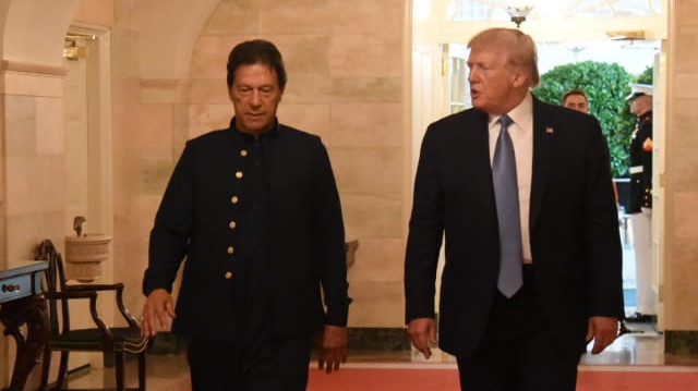 US President Donald Trump meets with Pakistani Prime Minister Imran Khan

