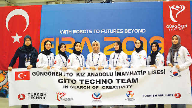 Yarışmada Türkiye’yi Güngören İTO Kız Anadolu İmam Hatip Lisesi temsil etti.