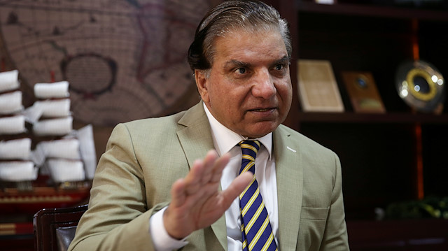 Lt. Gen. (Retd) Muzammil Hussain, Chairman of the Water and Power Development Authority (WAPDA) gestures during an interview with Reuters at his office in Islamabad, Pakistan August 19, 2019. REUTERS/Saiyna Bashir  