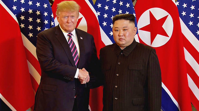 ABD Başkanı Trump ile Kuzey Kore lideri Jong-un.