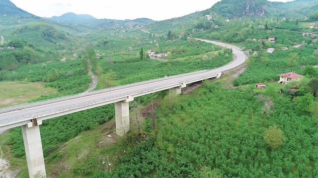 Karadeniz-Akdeniz Otoyolu'nda Ordu etabında sona gelindi.