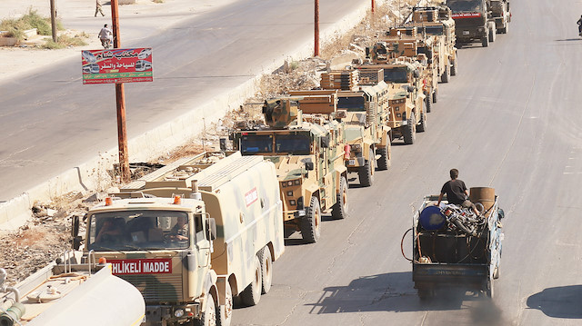 İdlib'de TSK konvoyu.